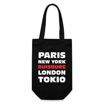 Duisburg NRW funny city design - Gift Bag for Bottles - black - Front
