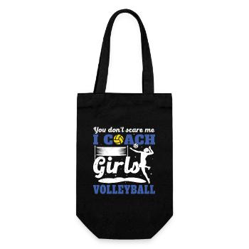 Coach Volleyball Sports Humor Coach Girls - Gift Bag for Bottles - black - Front