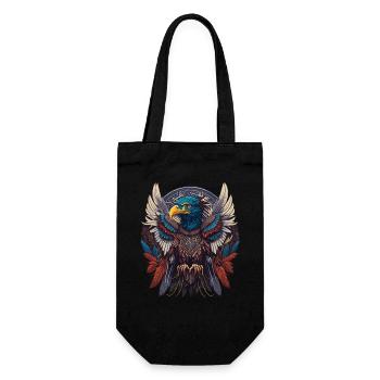 Native American Adler Traumfänger - Geschenkbeutel für Flaschen - Schwarz - Vorne
