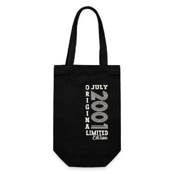 22nd Birthday Man July Vintage 2001 Legendary - Gift Bag for Bottles - black - Front