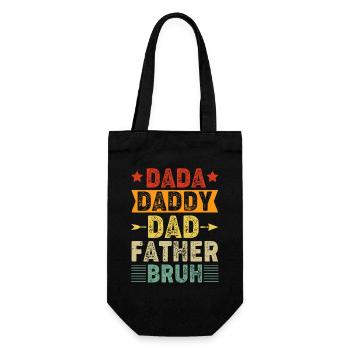 Conception de style de texte du Père Noël - Sac à bouteille - noir - Devant