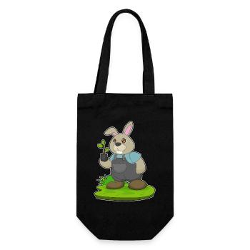 Rabbit Farmer Seedling Farm - Gift Bag for Bottles - black - Front
