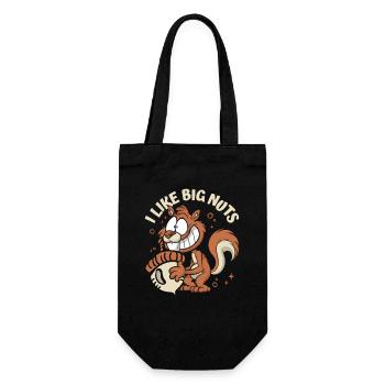I Like Big Nuts Grey Squirrel Squirrel Squirrel - Gift Bag for Bottles - black - Front