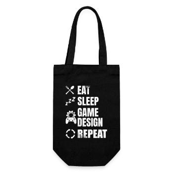 Game Designer Routine - Geschenkbeutel für Flaschen - Schwarz - Vorne