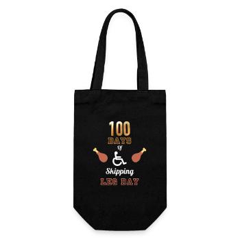 100 jours de saut d’étape - Sac à bouteille - noir - Devant