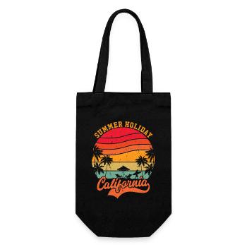 Sommerurlaub in Kalifornien - Geschenkbeutel für Flaschen - Schwarz - Vorne