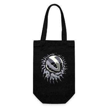 Volleyball Volleyballer Logo - Geschenkbeutel für Flaschen - Schwarz - Vorne