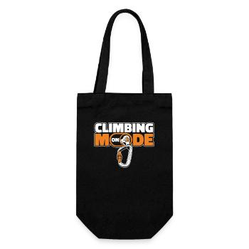 Climbing Mode On Sportklettern Speedklettern - Geschenkbeutel für Flaschen - Schwarz - Vorne