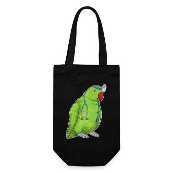 Parrot Doctor Stethoscope - Gift Bag for Bottles - black - Front