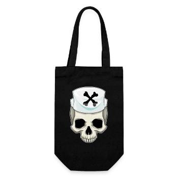 Skull Nurse - Gift Bag for Bottles - black - Front