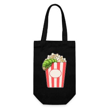 Maïs soufflé chenille - Sac à bouteille - noir - Devant