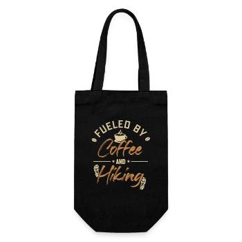 Alimenté par le café et la randonnée Bergwandern Randonnée - Sac à bouteille - noir - Devant