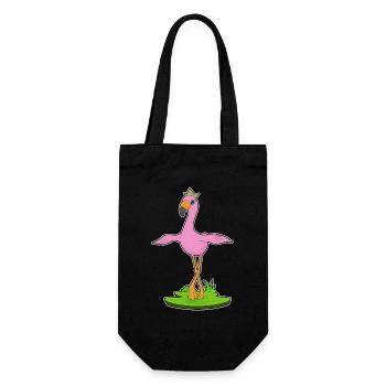 Couronne de flamant rose - Sac à bouteille - noir - Devant