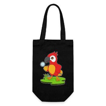 Parrot Detective Magnifier - Gift Bag for Bottles - black - Front