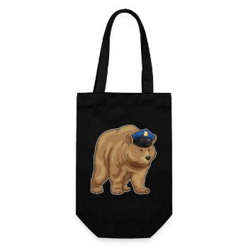 Bear Policier Casquette de police Police - Sac à bouteille - noir - Devant
