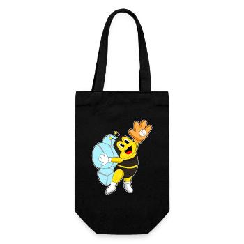 Bee Baseball Baseball Glove - Gift Bag for Bottles - black - Front