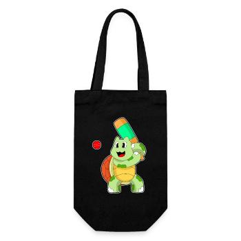 Turtle Cricket Cricket Bats - Gift Bag for Bottles - black - Front