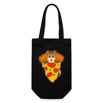 Pizza suricate - Sac à bouteille - noir - Devant