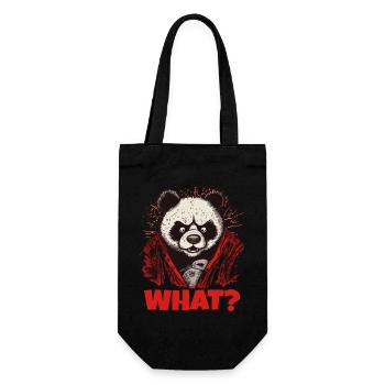 Angry Panda Bear - Gift Bag for Bottles - black - Front