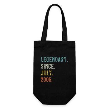 18 Anniversaire 18 ans Légendaire depuis juillet 2005 - Sac à bouteille - noir - Devant