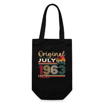 60th Birthday Man Original Juillet 1963 - Sac à bouteille - noir - Devant