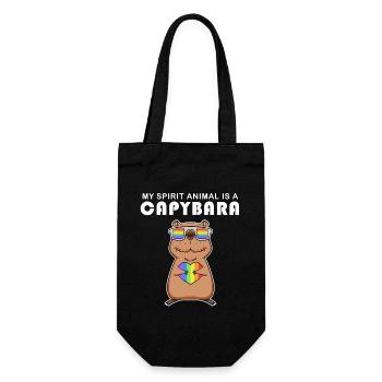 Capybara Capybara Cadeau - Sac à bouteille - noir - Devant