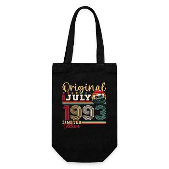 30th Birthday Man July Vintage 1993 Cassette - Sac à bouteille - noir - Devant
