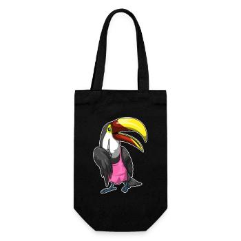 Toucan Hairdressing Scissors - Gift Bag for Bottles - black - Front