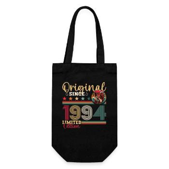 29th Birthday Man Angler Fishing Born 1994 - Gift Bag for Bottles - black - Front