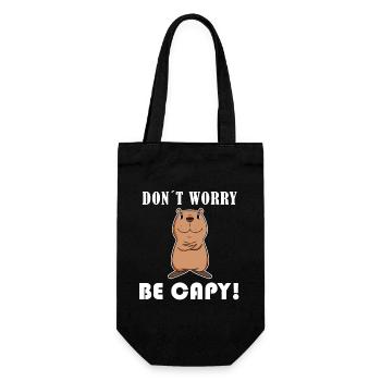 Capybara Wasserschwein - Sac à bouteille - noir - Devant