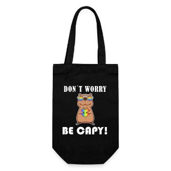Capybara Capybara Cadeau - Sac à bouteille - noir - Devant