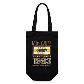 30th Birthday Man July Vintage 1993 Cassette - Sac à bouteille - noir - Devant