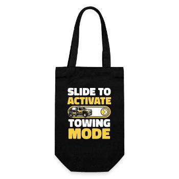 Slide To Activate Towing Mode Abschlepper - Geschenkbeutel für Flaschen - Schwarz - Vorne