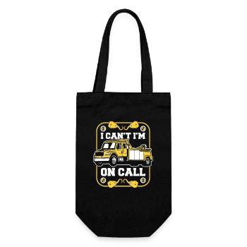 I Can't I'm On Call Abschleppfahrzeug Fahrer - Geschenkbeutel für Flaschen - Schwarz - Vorne