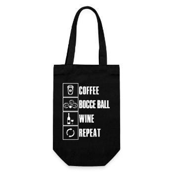Bocce Saying Bocce Ball with Jack Bocci Game Bocce - Gift Bag for Bottles - black - Front