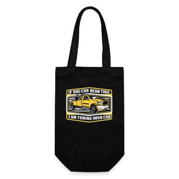 If You Can Read This I'm Towing Your Car - Geschenkbeutel für Flaschen - Schwarz - Vorne