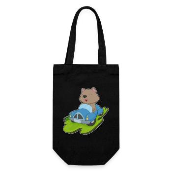 Cat Car - Gift Bag for Bottles - black - Front