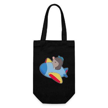 Avion Taupe - Sac à bouteille - noir - Devant