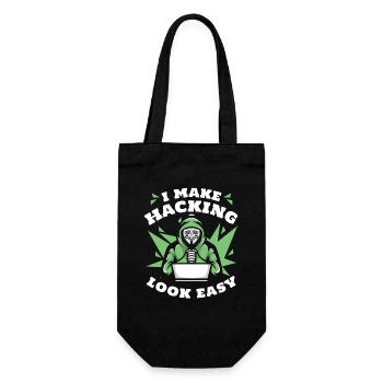 Je fais paraître le piratage facile Sniffer Social - Sac à bouteille - noir - Devant