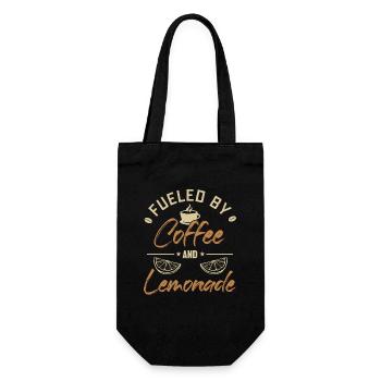 Alimenté par le café et la limonade Limonade - Sac à bouteille - noir - Devant