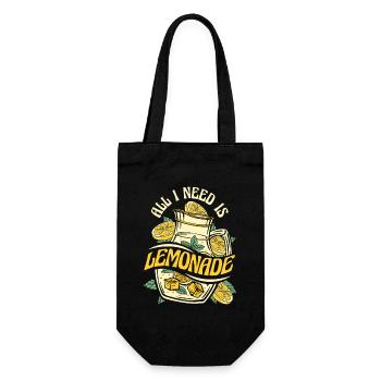 Tout ce dont j’ai besoin est de la limonade limonade limonade - Sac à bouteille - noir - Devant