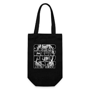 Lustiger und süßer Mopshund - Geschenkbeutel für Flaschen - Schwarz - Vorne