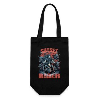 Pilote de coucher de soleil motocycliste - Sac à bouteille - noir - Devant