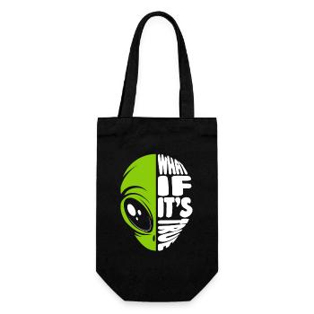 Et si c’était vrai Conspiracy Alien UFO - Sac à bouteille - noir - Devant