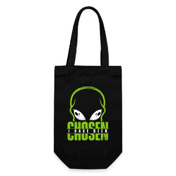 I Have Been Chosen Ufo Conspiracy Außerirdischer - Geschenkbeutel für Flaschen - Schwarz - Vorne