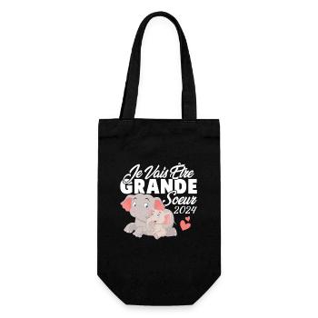 Je Vais Être Grande Sœur 2024 Annonce Grossesse - Sac à bouteille - noir - Devant