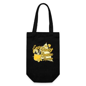 Easy Peasy Lemon Squeezy Lemonade Lover - Gift Bag for Bottles - black - Front