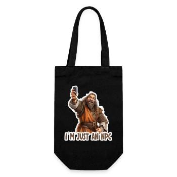 Sorry I’m Just a NPC – Funny RPG Design - Geschenkbeutel für Flaschen - Schwarz - Vorne