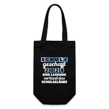 Abschlussabschluss Realschule Grundschule 2024 - Geschenkbeutel für Flaschen - Schwarz - Vorne