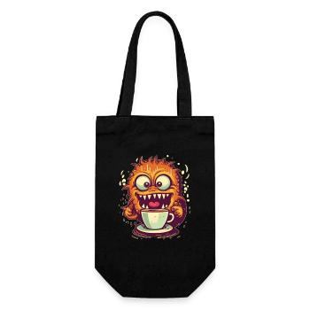 Monstre du café - Sac à bouteille - noir - Devant